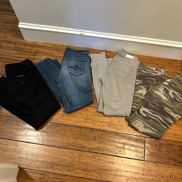 AG, Hudson, Express Denim - AG Stevie Slim Straight Ankle, Hudson and Express bundle Size 26R
